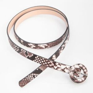 Ricki's Python Print Slim Belt